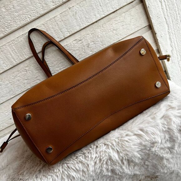 MICHAEL KORS Acorn Leather Voyager Laptop Jet Set Tote Shoulder Bag Traveller - Picture 8 of 11